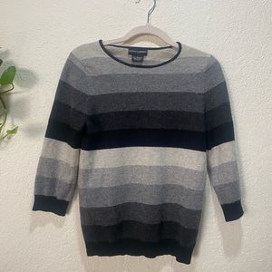 Sutton cashmere striped sweater
